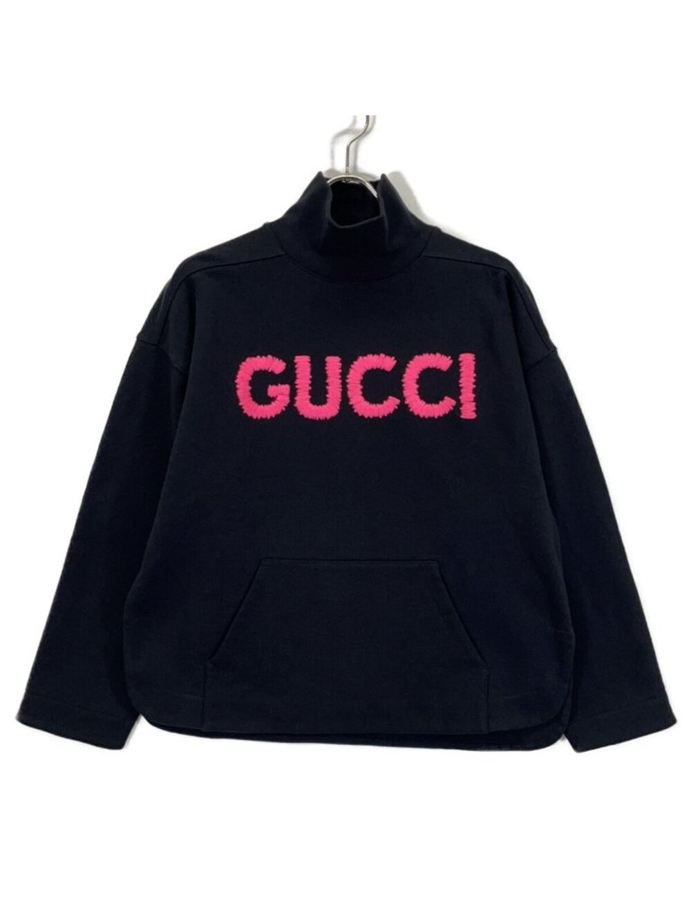 Gucci Black Pink Cotton Logo Sweatshirt XS